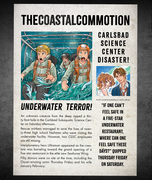 The Coastal Commotion fictional news clipping
