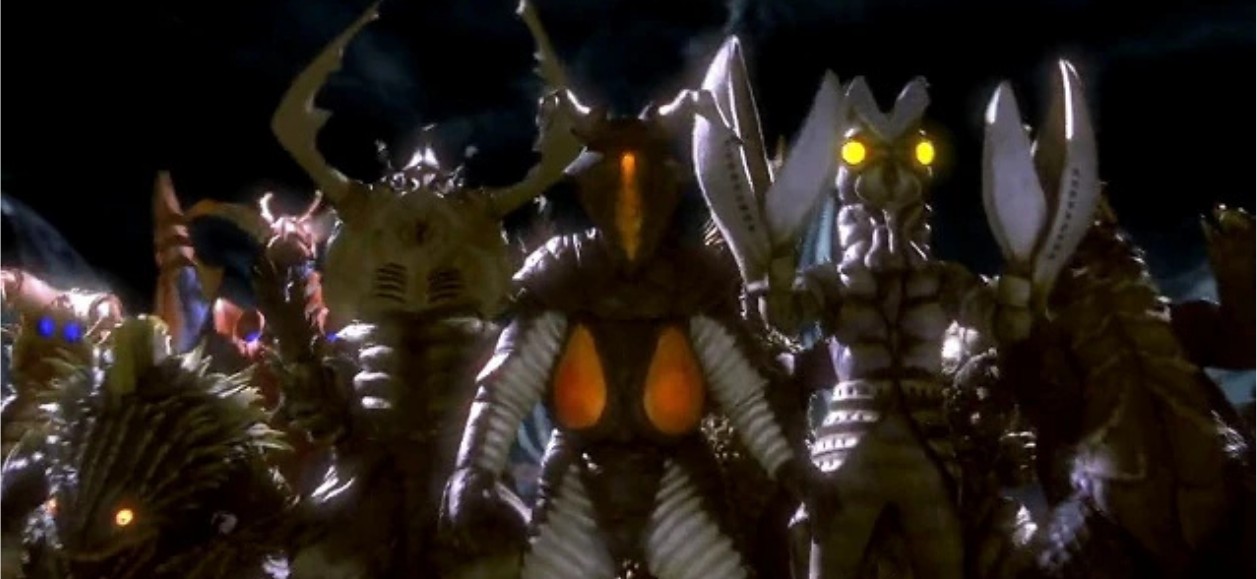 A gathering of classic kaiju